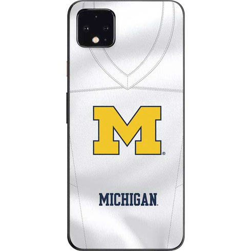 University of Michigan White Jersey Google Pixel 4 XL Skin